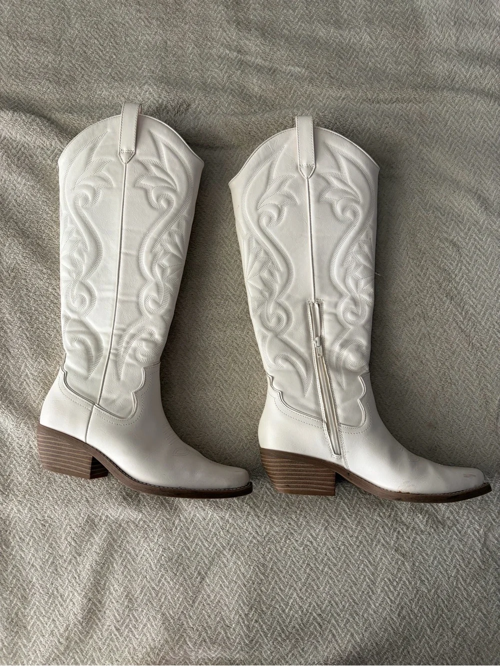 Target White Over-the-Knee Western Boots